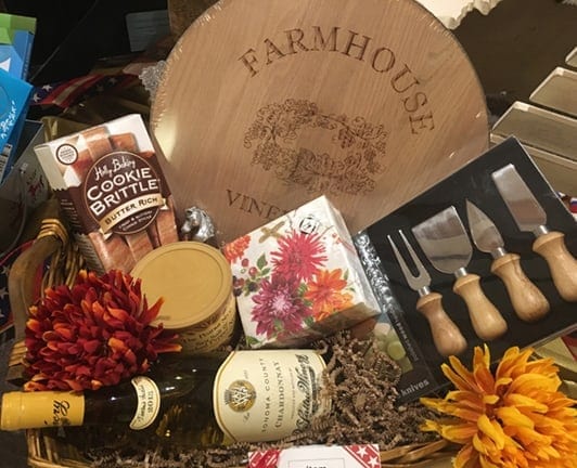 Themed Fundraising Basket For Wine Lovers