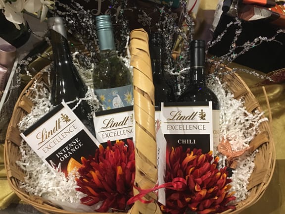 Themed Fundraising Basket For Wine Lovers