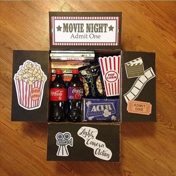 Movie Night Basket