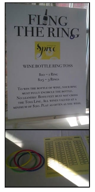 Wine Pull Ring Toss Game