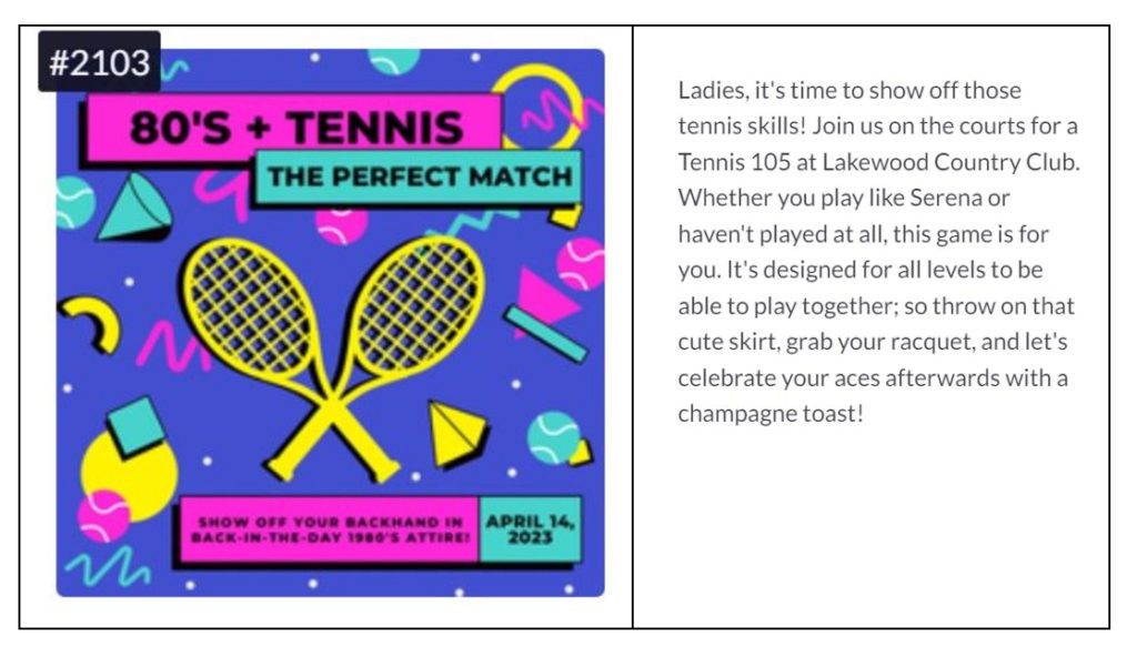 Tennis Match For Parents Party School Fundraiser