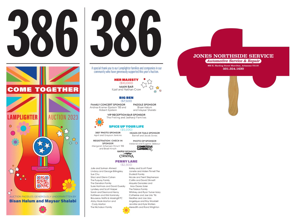 View All Auction Bid Paddles