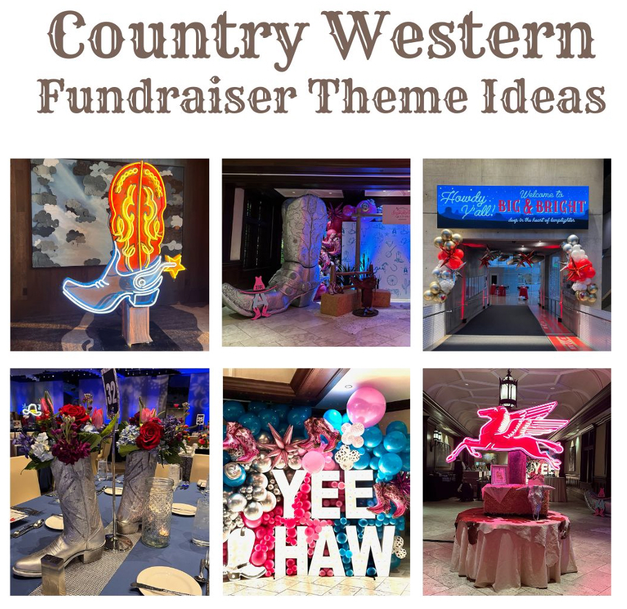 Country western fundraiser theme ideas.