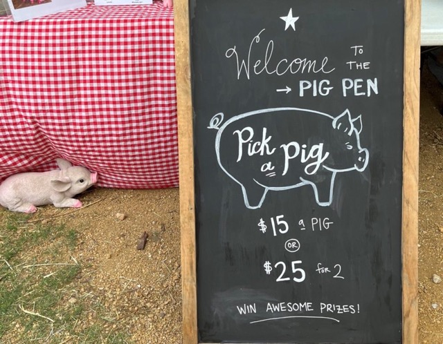 Pick A Pig Gift Card Pull Fundraiser Game