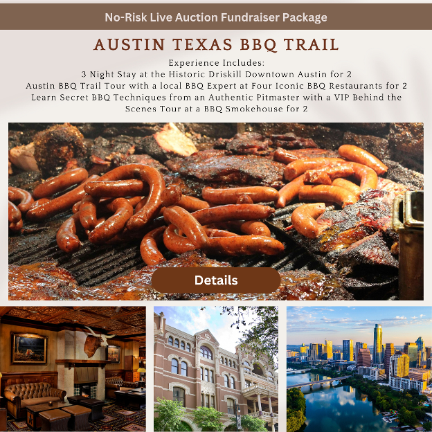 Austin Texas BBQ Trail Fundraiser Package
