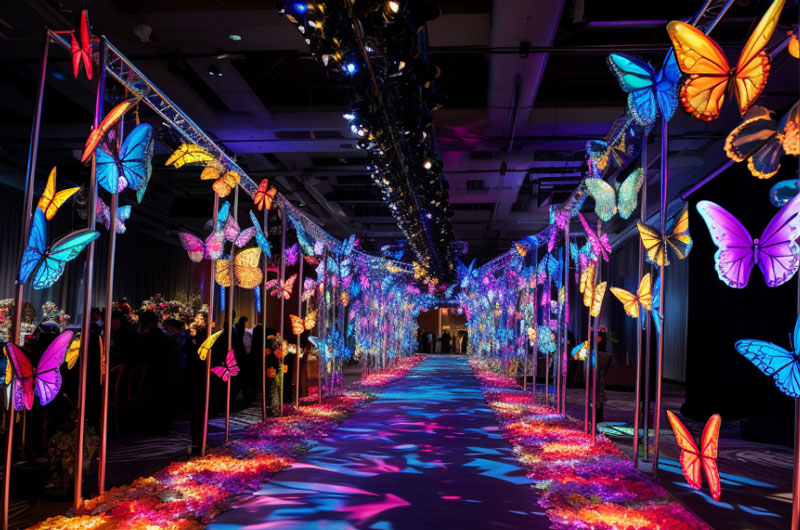Butterfly Theme Fundraiser Pathway