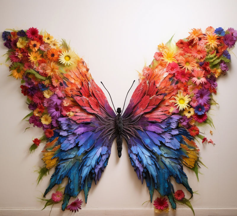 Butterfly-Theme Fundraiser Wall Décor