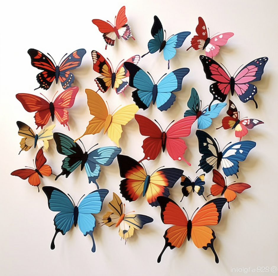 Butterfly Theme Fundraiser Wall Décor