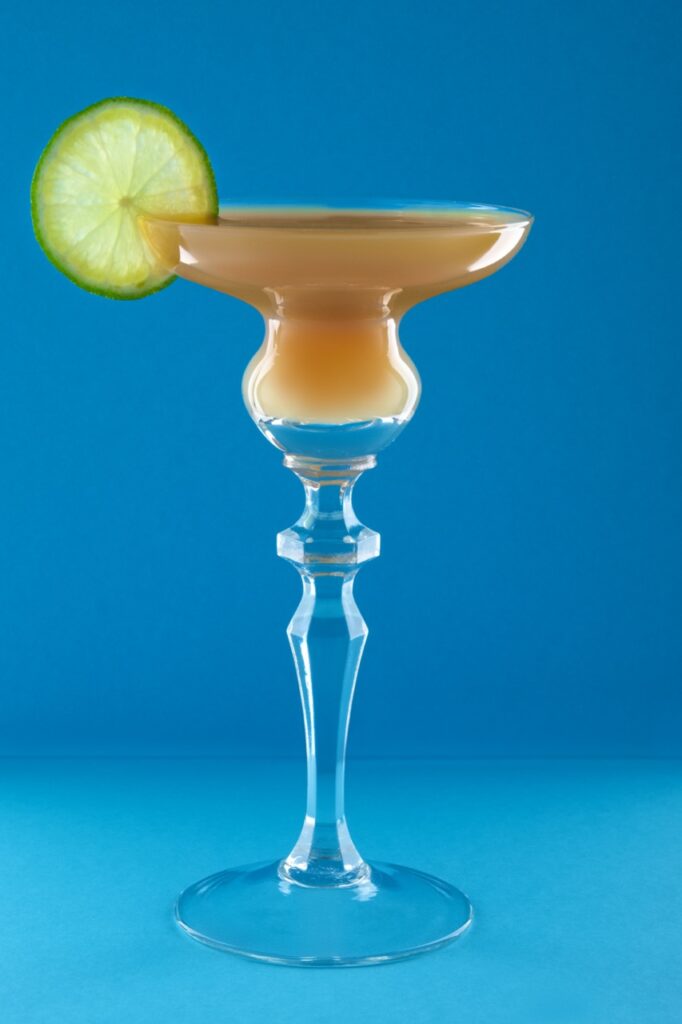 The brown derby cocktail is a drink idea for a day at the races fundraiser theme.