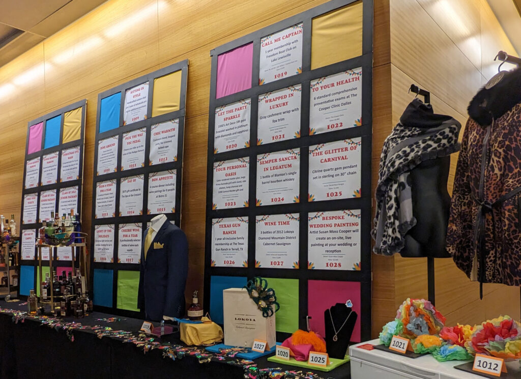 Create silent auction category names that are fun, eye-catching, and interesting to grab guests’ attention.