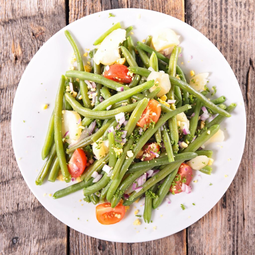 Jack’s Beanstalk Salad with green beans and sprouts