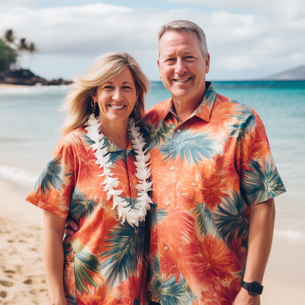Couple-At-Hawaiian-Theme-Fundraiser