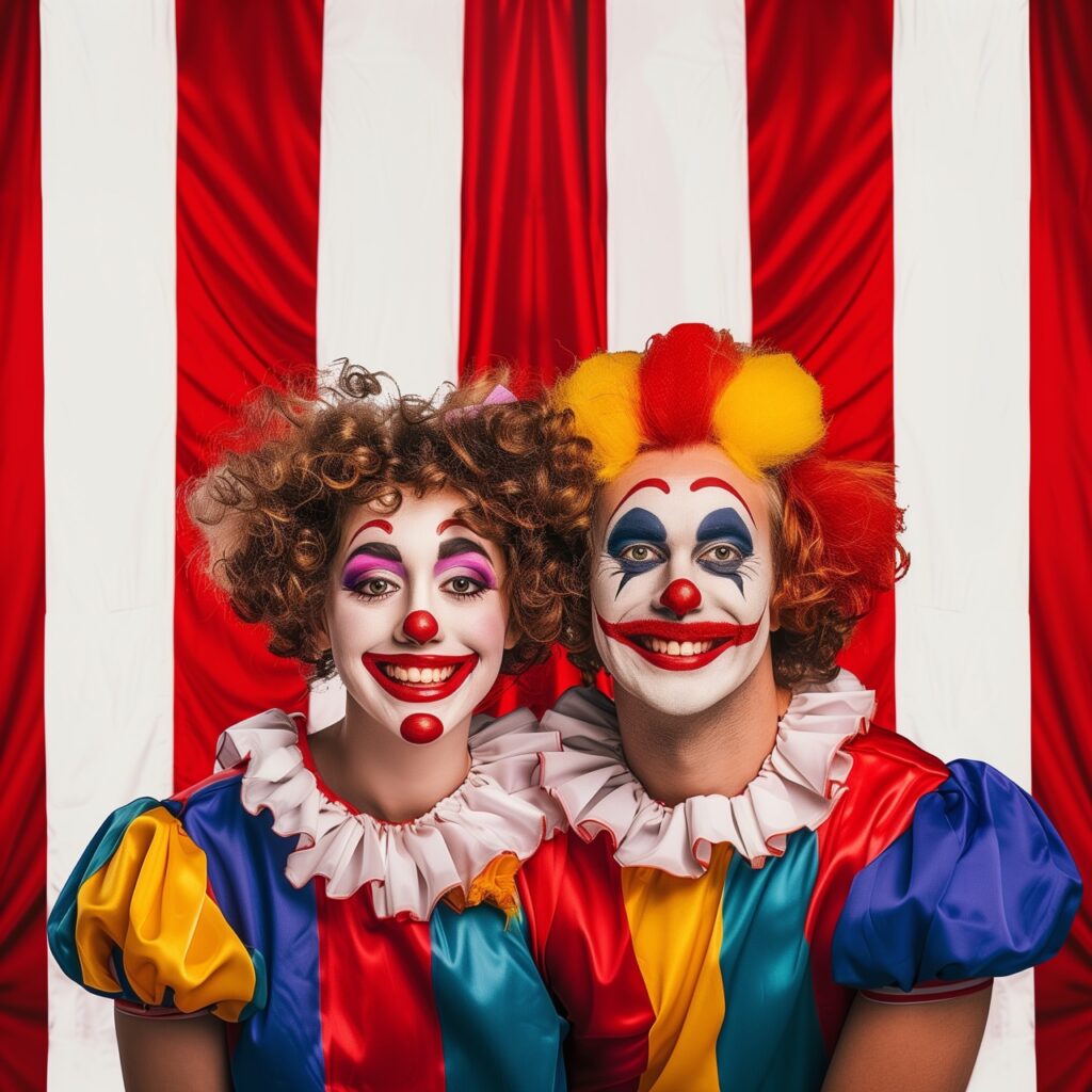 A circus photo booth is great for a circus fundraiser theme.