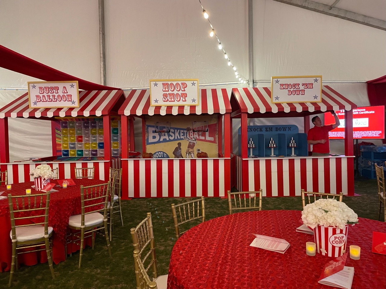 Classic carnival games are great for a circus fundraiser theme.