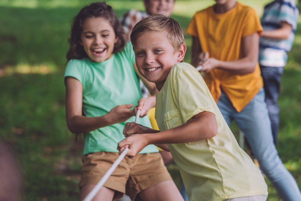 Games and challenge experiences are popular family and kid-oriented sign-up party ideas.