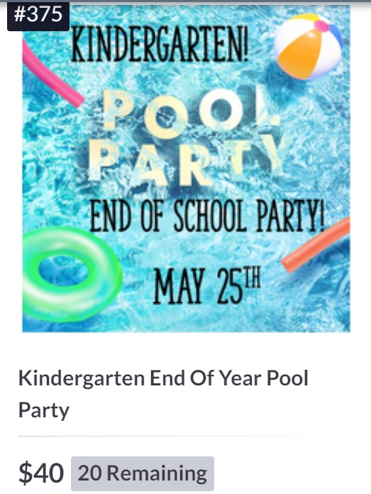 Swim parties are popular family and kid-oriented sign-up party ideas.