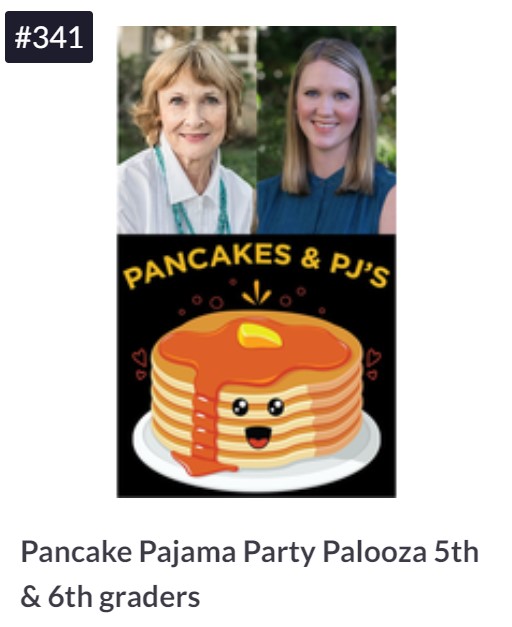 Pancake pajama parties are popular family and kid-oriented sign-up party ideas.