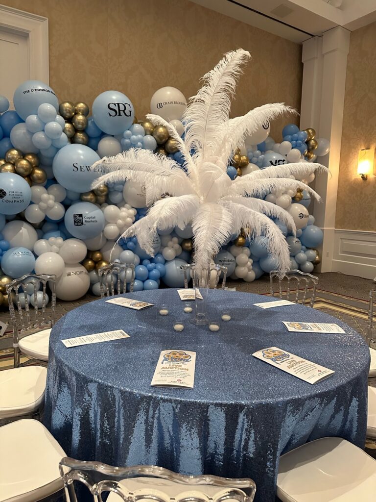 Prom Theme Fundraiser Event Centerpieces