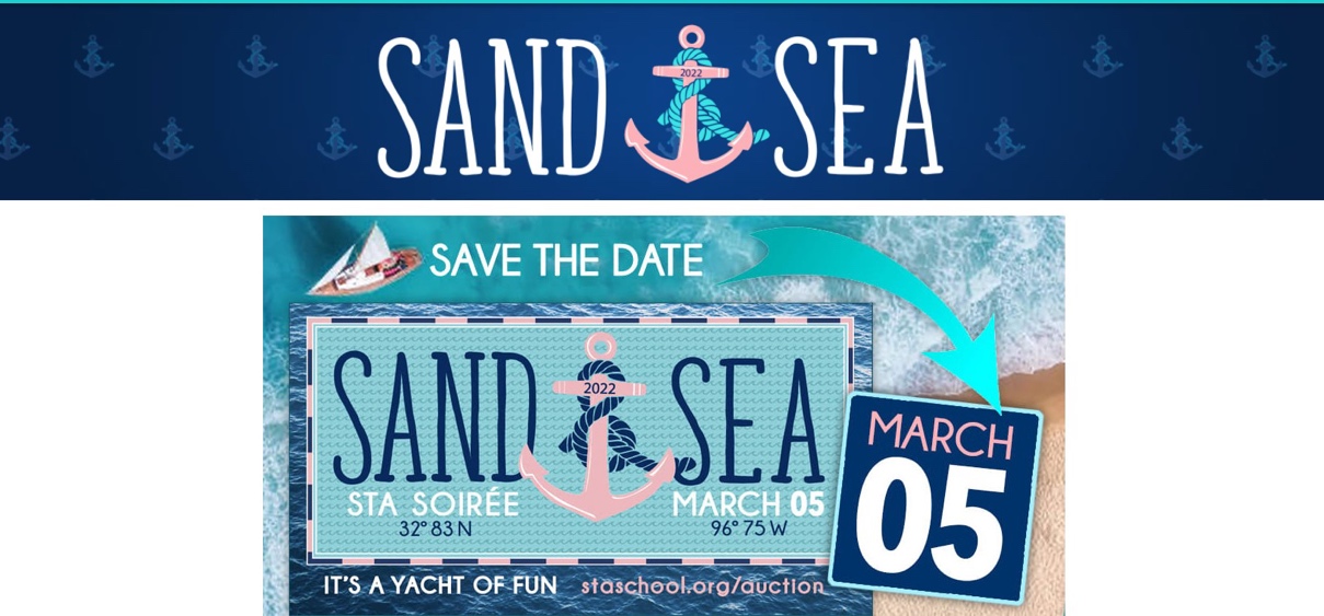 Sand and Sea Fundraiser Signs