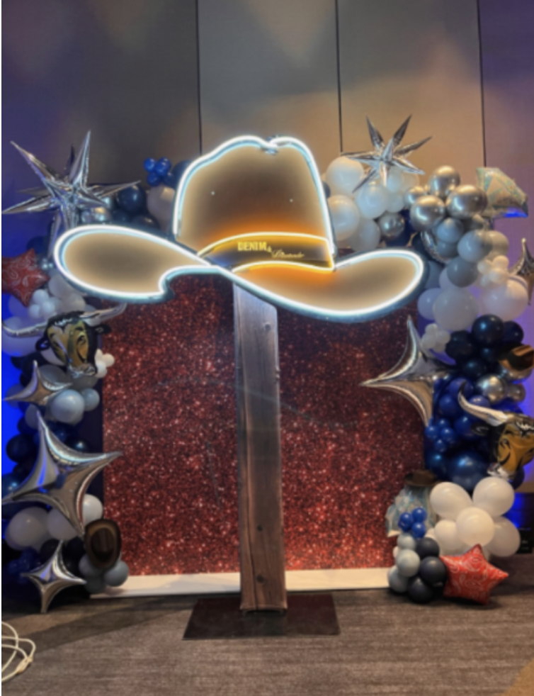Country western photo booth backdrop