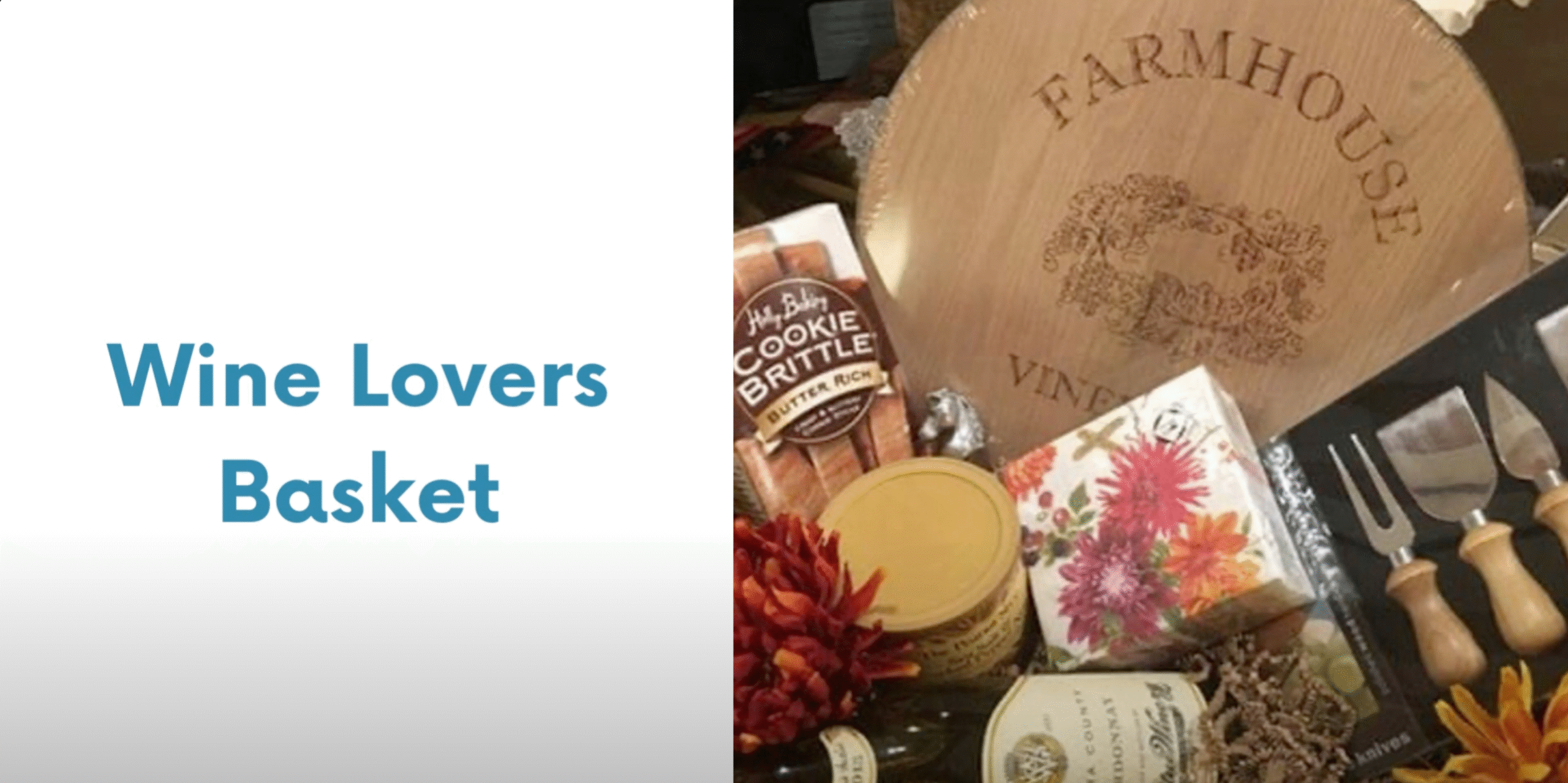 A wine lovers basket for a fundraiser