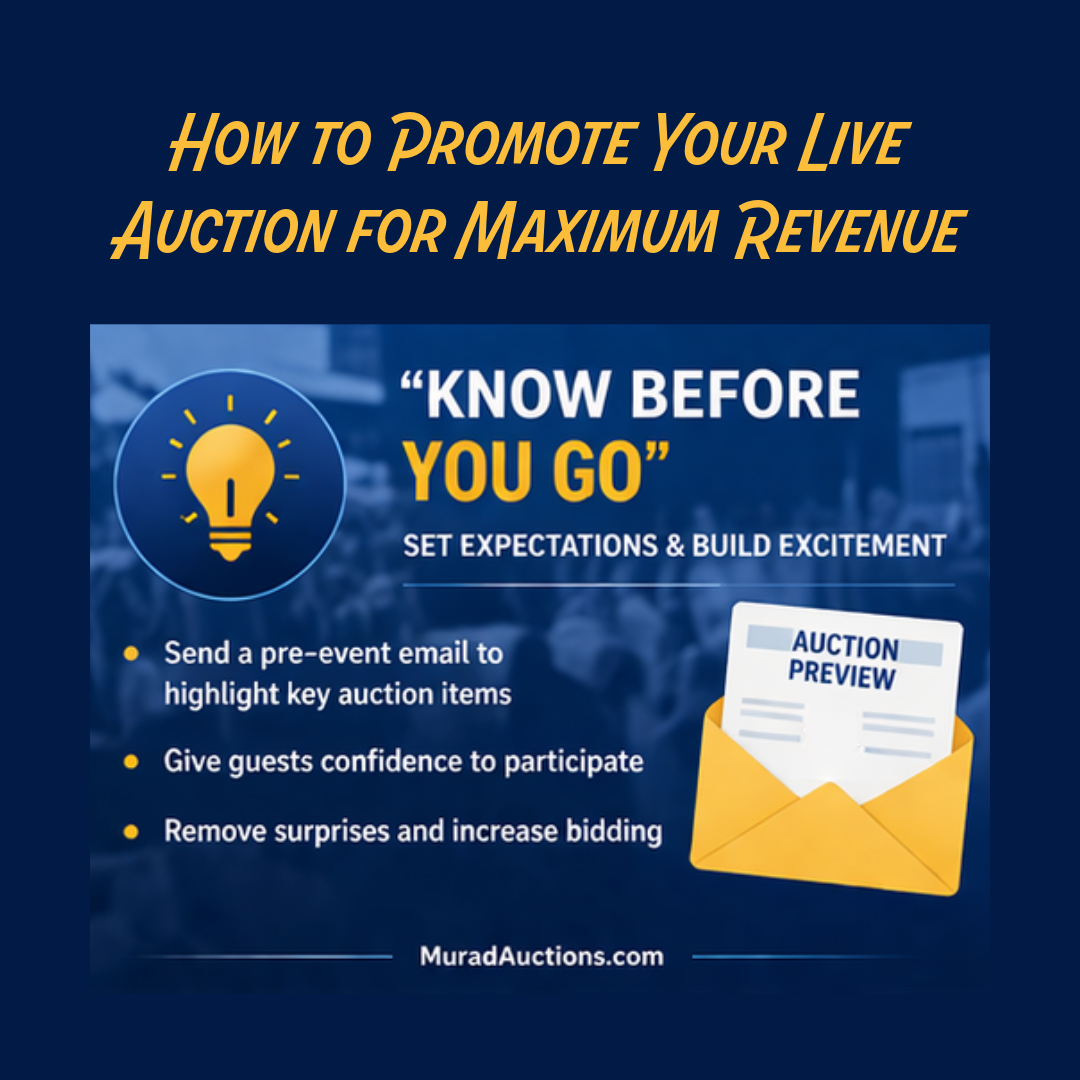 how to promote your live auction for maximum revenue