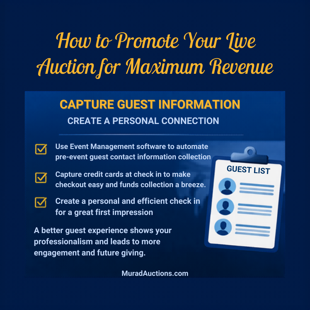 how to promote your live auction for maximum revenue