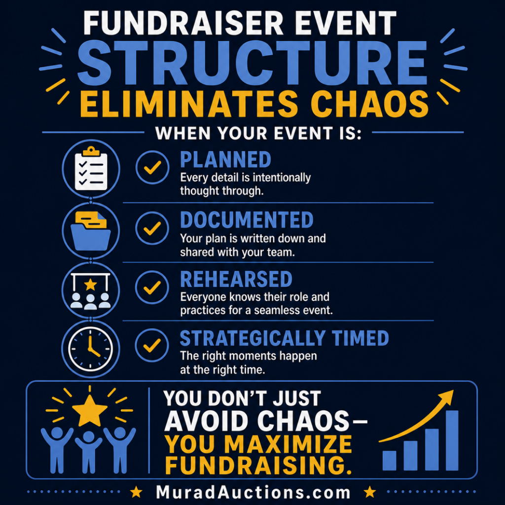 Fundraiser Event Structure Eliminates Chaos